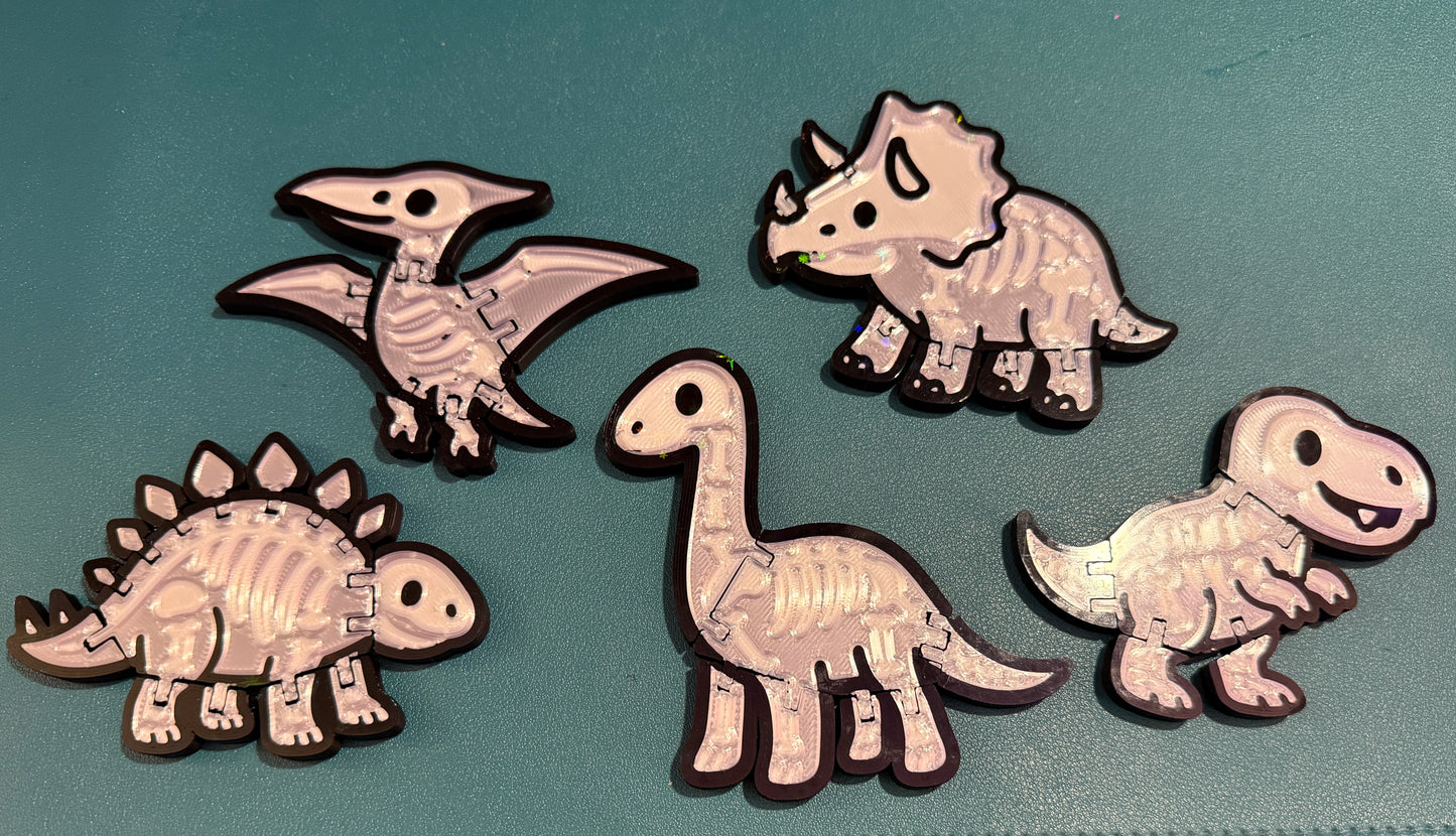 3D-Printed Flexi-Dinos!