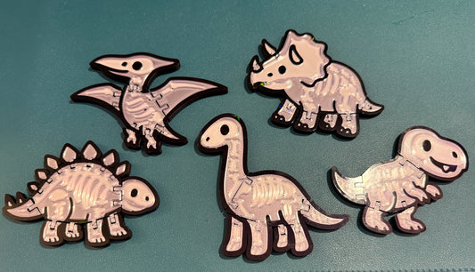 3D-Printed Flexi-Dinos!